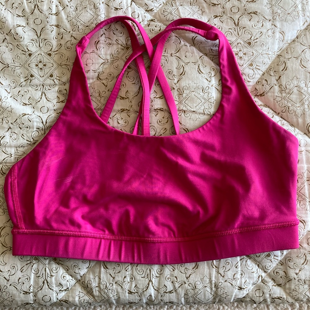 Lululemon Energy Fuchsia Sports Bra.